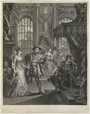 Hogarth Henry VIII and Anna Bullen
